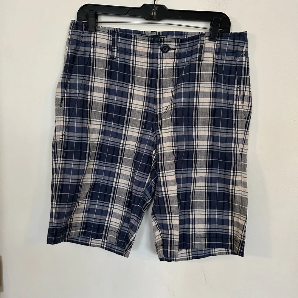 ROOTS-size 30 plaid shirts nwot 100% cotton